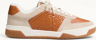 Valentino Garavani Sparry Trainer In Split Leather And Nappa