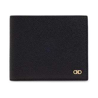 Ferragamo Wallets & Cardholders, male, Black, Size: ONE SIZE Micro Gancio Foldable Wallet