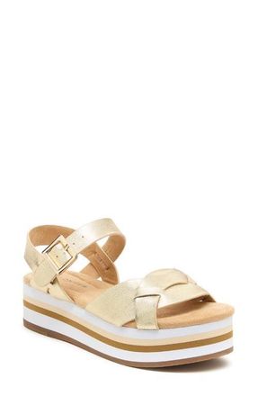 Kelsi Dagger Breeze Platform Sandal in Light Gold at Nordstrom, Size 7.5