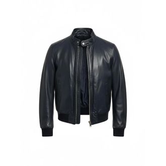 The Jack Leathers Leather Jackets, male, Black, Size: 2XL East 20 Leather Jacket
