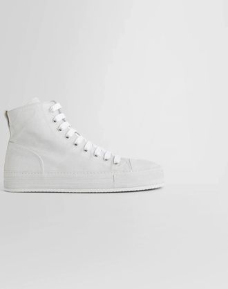 Ann Demeulemeester Crosta Painted Raven High-Top Sneakers