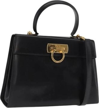 Ferragamo Pre-owned Handbags, female, Black, Size: ONE SIZE Pre-owned Handbag