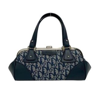 Dior Pre-owned Handbags, female, Blue, Size: ONE SIZE Pre-owned Trotter Canvas Leather Handbag