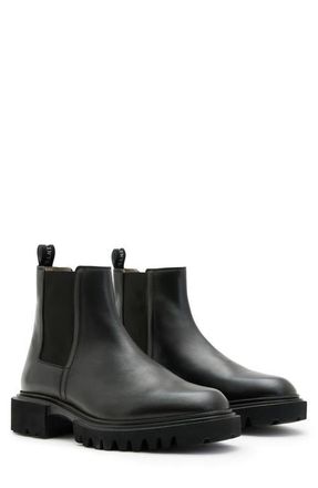 AllSaints Vince Chelsea Boot in Black at Nordstrom, Size 13