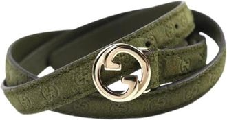 Gucci Pre-owned Belts, female, Green, Size: ONE SIZE Pre-owned Vintage Belt