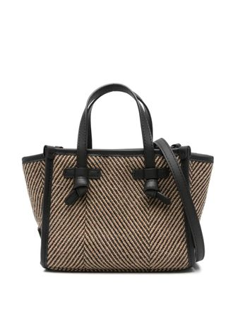 Gianni Chiarini leather tote bag - women - Calf Leather/Fabric - One Size - Black