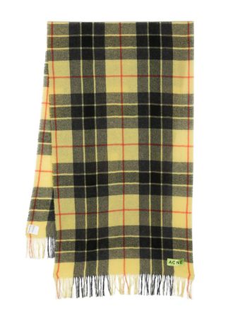 Acne Studios Sciarpa con frange - Nero
