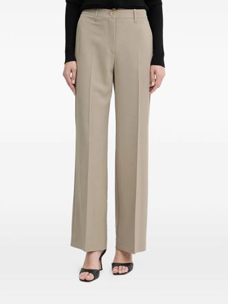 Guess Co tab detail trousers - women - Fabric - M - Neutrals