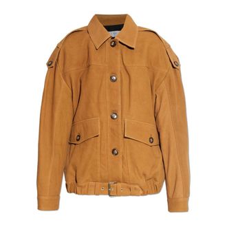 Iro Leather Jackets, female, Brown, Size: M Barrie Leather Jacket