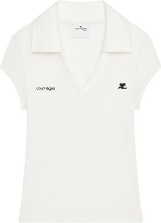 Courr&egrave;ges Logo Polo Top