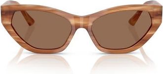 Jimmy Choo London 55mm Cat Eye Sunglasses in Brown Havana at Nordstrom