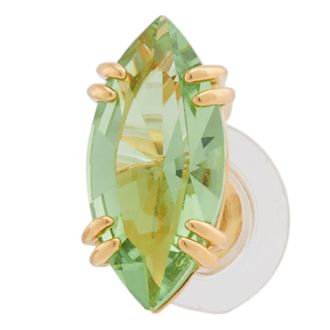 Swarovski Gema Green, Gold-tone Plated Stud Earrings