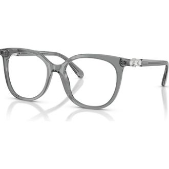 Swarovski 54mm Phantos optical glasses in Grey at Nordstrom
