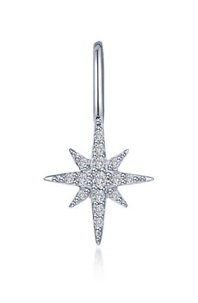 Lafonn North Star Simulated Diamond Charm in Silver at Nordstrom