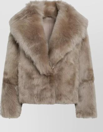 BLANCHA faux fur jacket