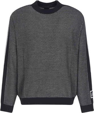 A|X Armani Exchange Grijze Trui Stijlvol Model - Heren - Ronde hals truien - Grijs - S - Truien & Vesten