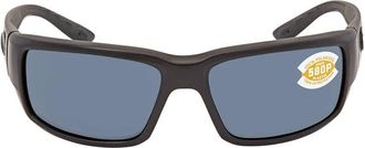 Costa FANTAIL Grey Polarized Polycarbonate Wrap Mens Sunglasses 6S9006 900601 59