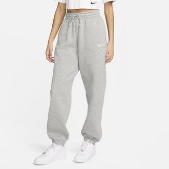 Nike Womens Phoenix HR OS Pants - Dark Grey Heather/White Size XXL