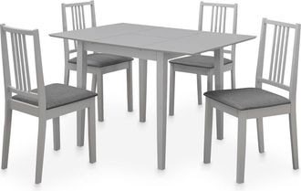 vidaXL Vidaxl - Juego De Muebles De Comedor 5 Piezas Mdf Gris