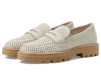 Dolce Vita Malila Loafers Womens Off White Leather Slip On Shoes HTAT1725