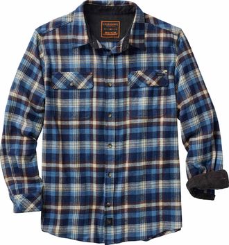 Legendary Whitetails Mens Buck Commander Legacy Flannel Shirt, Gunsmoke Plaid, XXL Big