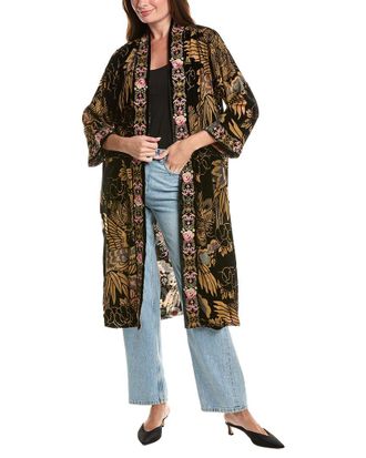 Johnny Was Myriam Reversible Silk-Lined Kimono
