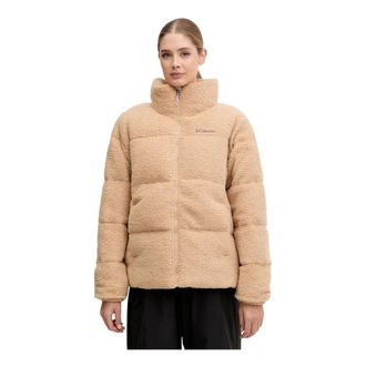 Columbia Puffect Sherpa Jas - Dames - Ski Jassen - Beige - XS - Leer - Fitness