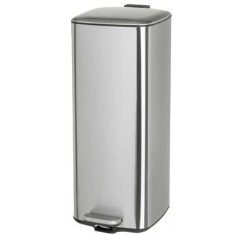 Wadiga Papelera 30l acero inoxidable cubo extra&iacute;ble