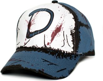Clementine bubbacare Clementines Custom Blood Stain & Dirt Dead Zombies Cap Hat Unisex Slate