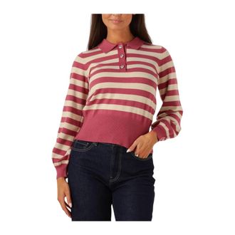 Minus Bordeaux Gebreide Pullover voor Vrouwen - Dames - Polos - Veelkleurig - L - Tops