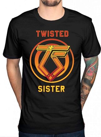 Proud Men Cotton T Shirt Twisted Sister You Cant Stop Rock N Roll T Shirt Heavy Metal Rock Band Fashion Cause Tee Tops Black
