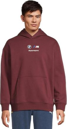 Puma BMW M Motorsports Essentials Hoodie Mens Sweatshirt Ruby Shimmer : LG, Cotton/Polyester