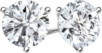 Grown Brilliance 2 Carat Round Cut Lab Grown Diamond Stud Earrings