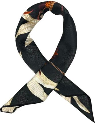 Borbonese Silky Scarves, female, Black, Size: ONE SIZE Silk Scarf