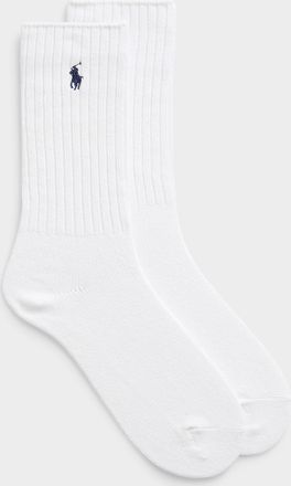 Polo Ralph Lauren Mens Contrast logo ribbed socks