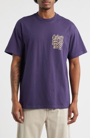 Carhartt Work in Progress Commuting Tales Organic Cotton Graphic T-Shirt in Lokers at Nordstrom, Size Xx-Large