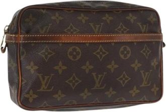 Louis Vuitton Pre-owned Clutches, female, Brown, Size: ONE SIZE Pre-owned Canvas Clutch