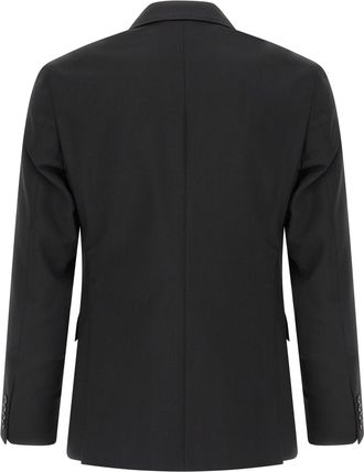 Pal Zileri Mens Black Wool Two-Piece Suit