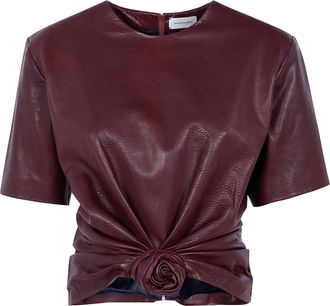 Magda Butrym Shirt Leather Cropped Blouse