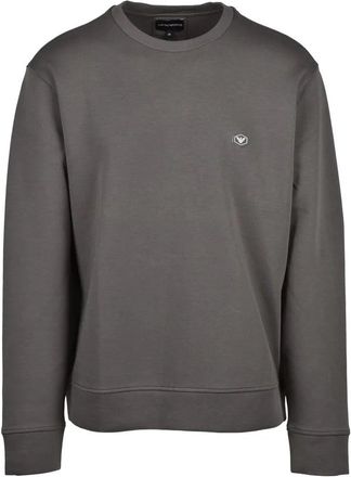 Emporio Armani Green Crewneck Stretch Sweatshirt
