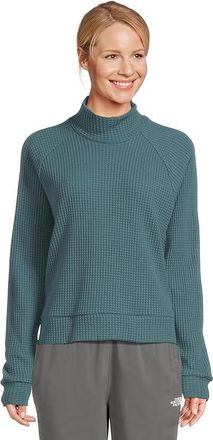 The North Face Long Sleeve Mock Neck Chabot Womens Clothing Space : 2XL, Cotton