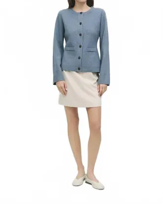 All : Row Tyler Flared Sleeves Cardigan In Blue