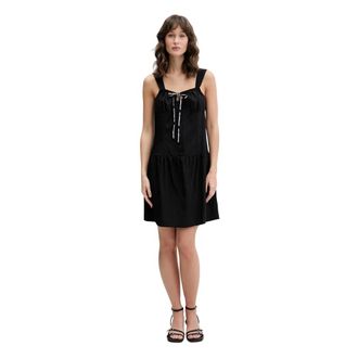 Karl Lagerfeld Dames, Jurken, Zwart, Maat: XL Viscose