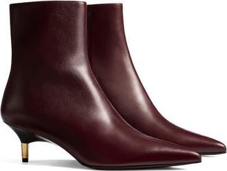 Khaite Bella Kitten Heel Ankle Boot in 531 Bordeaux at Nordstrom, Size 9.5Us