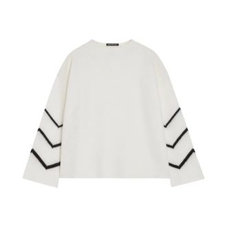 Pennyblack Round-neck Knitwear, female, White, XS, Giro Round-neck Jumper