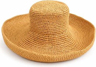 Brunna.Co Ulu Raffia Rancher Medium Brim Hat in Natural at Nordstrom, Size Small