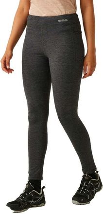 Regatta Womens Holeen II Winter Leggings Stretch Quick Dry Walking Sports Gymwear Grey