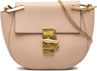Chlo&eacute; Pre-owned Chloe Mini Grained Lambskin Drew Crossbody Ladies NECBG10X6E2I07RZ