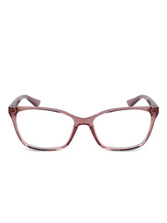Calvin Klein rectangle-frame glasses - Pink