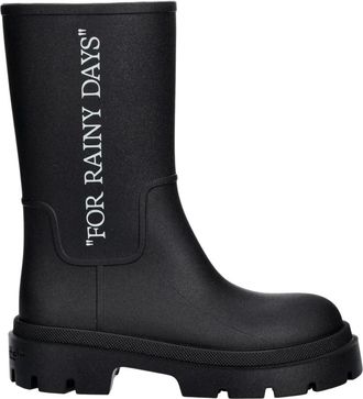 Off-white Schoenen, Heren, Zwart, 43 EU, Rain Boots